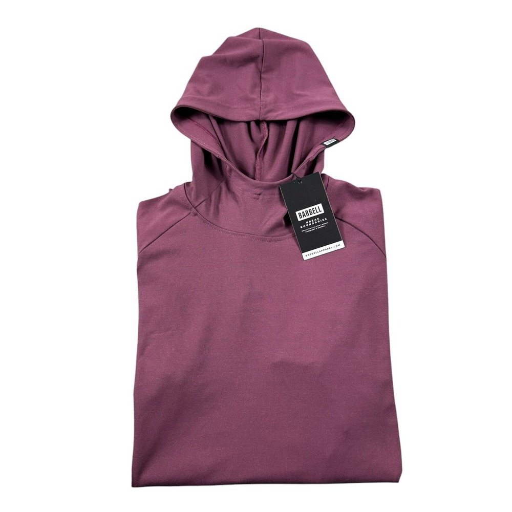 Barbell Apparel Stealth Performance Workout Hoodie Currant Red Mens Size S NWT